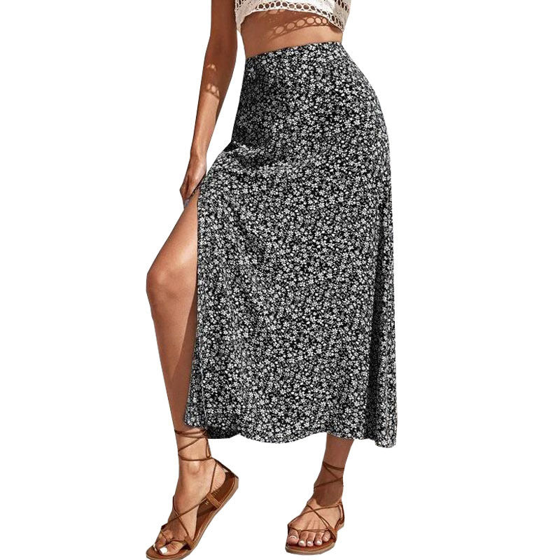 Dame Elegant Floral Maxi-Nederdel Stilla