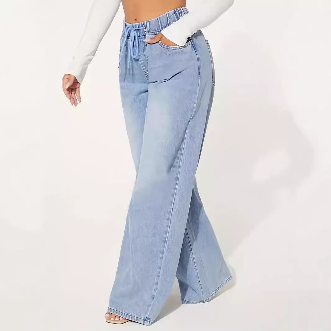 Dame løse højtaljede jeans Stilla