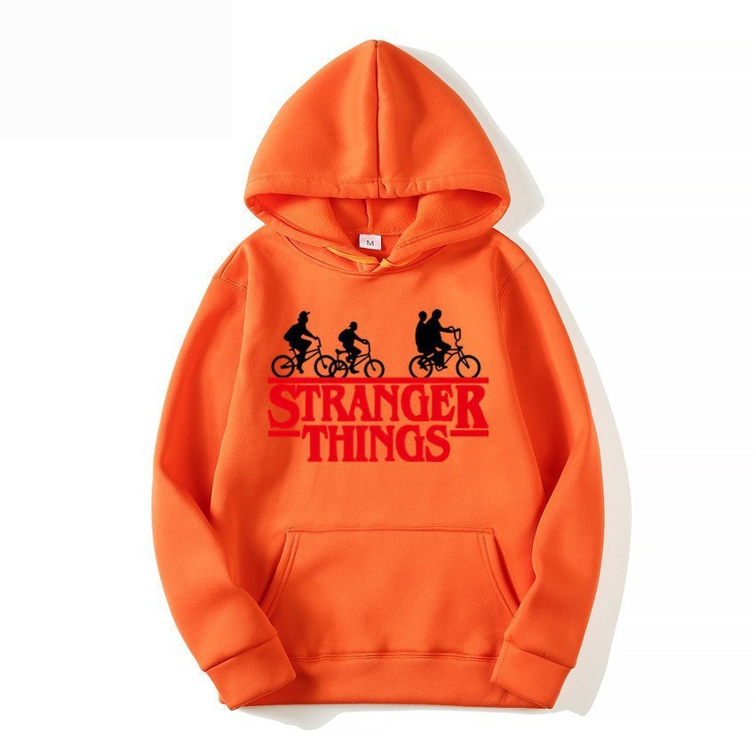 Kvinders hætte sweatshirt med kreativ Stranger Things design Skovae