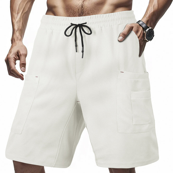 Herre cargo-shorts med multifunktionelle lommer og elastisk talje Stilla