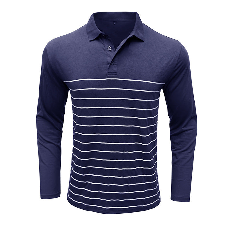 Stilla | Pique Pullover Slim Fit Bomuldsstrik Elegant Stribemønster