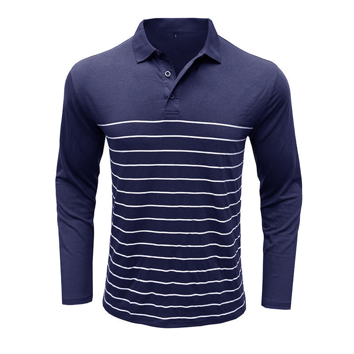 Stilla | Pique Pullover Slim Fit Bomuldsstrik Elegant Stribemønster