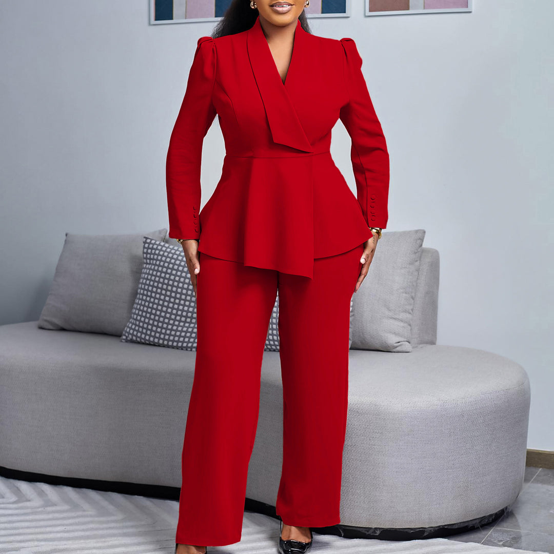 Damer Elegant Blazer-Bukser-Sæt Stilla