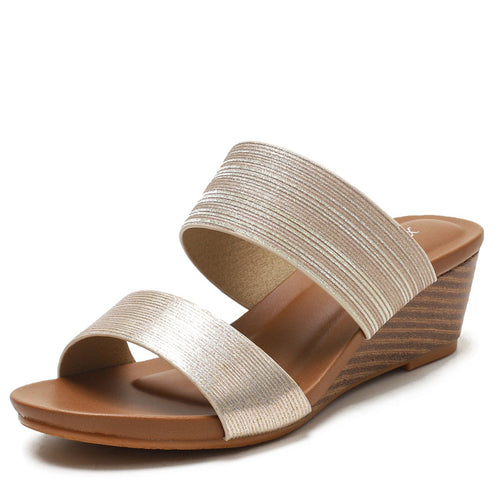 Dame Wedge-sandaler med komfortabel lagstruktur og brede remme Stilla