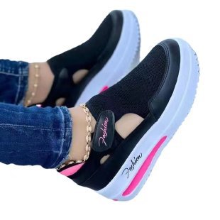 Dame sneakers med åndbart mesh-overmateriale og fleksibel sål Stilla