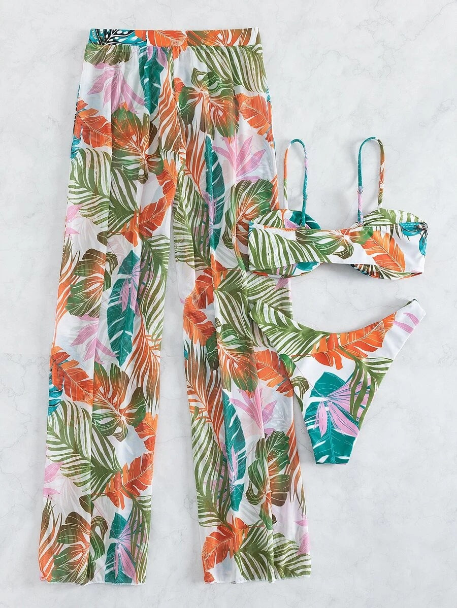 Dame bikinisæt med blomstret design Stilla