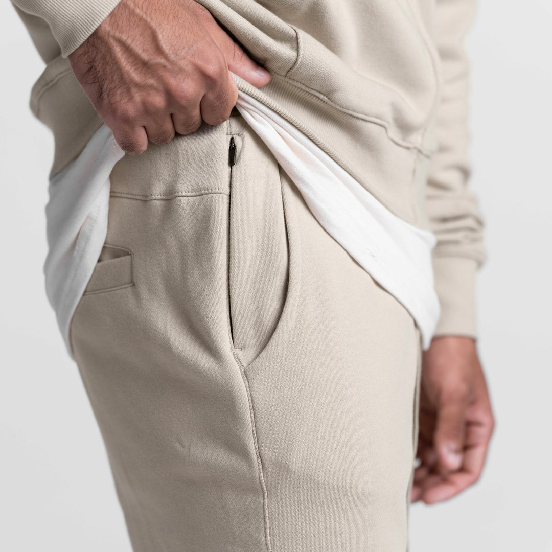 Herrer Sporty fritidsbukser med elastisk talje og sidelommer Stilla