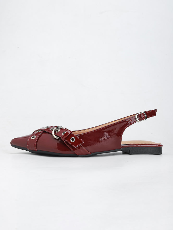 Dame Slingback Ballerinas med elegante detaljeudsmykninger Stilla