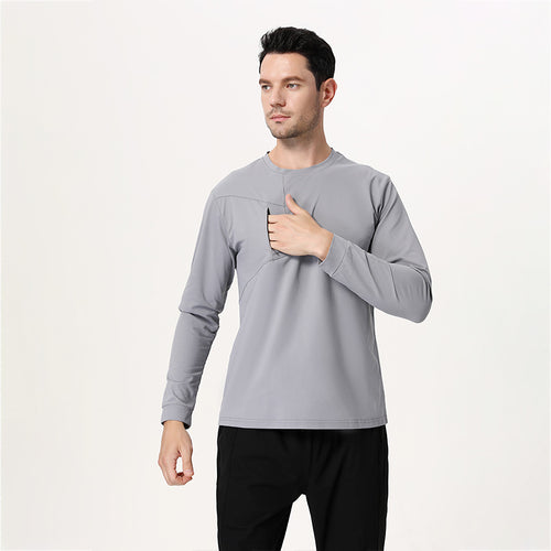 Herre Funktionelt Langærmet T-shirt med Sidelomme Stilla