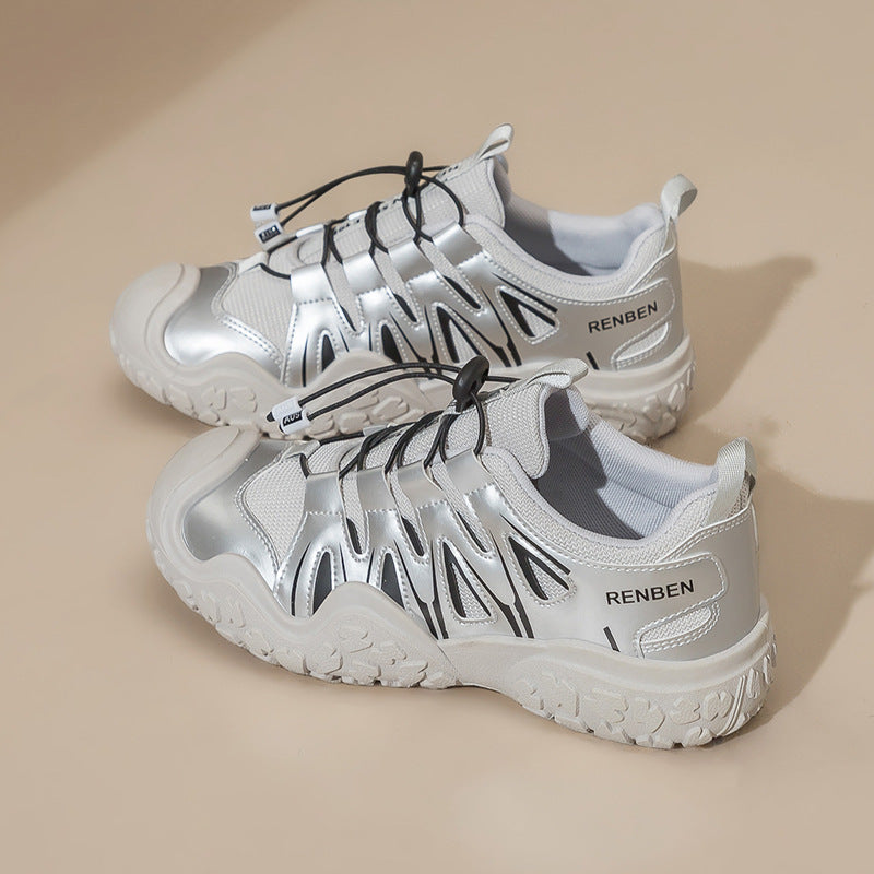 Dame Sporty Sneakers med elastisk snøresystem og dæmpende sålprofil Stilla