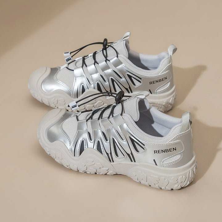 Dame Sporty Sneakers med elastisk snøresystem og dæmpende sålprofil Stilla