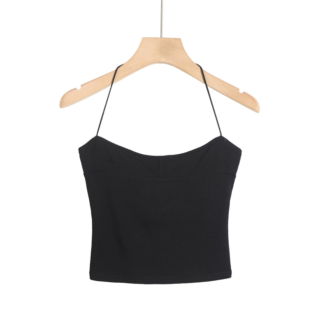 Dame Crop-Top med elegant spaghetti-stropdesign Stilla