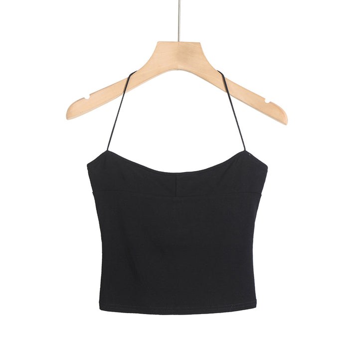 Dame Crop-Top med elegant spaghetti-stropdesign Stilla