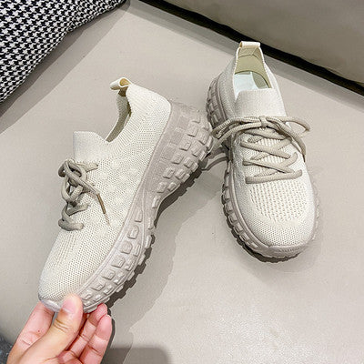 Kvinder Sporty Strik-Sneakers med fleksibel sål og optimal dæmpning Stilla