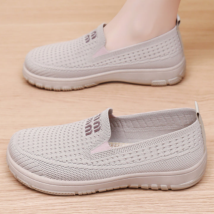 Dame Åndbare Slip-On Fritidssko med elastisk Komfort-overdel Stilla