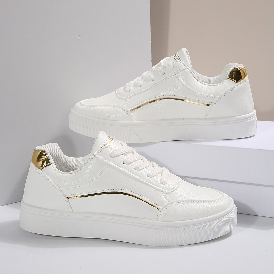 Dame Sneakers med elegante guld accenter og skridsikker sål Stilla