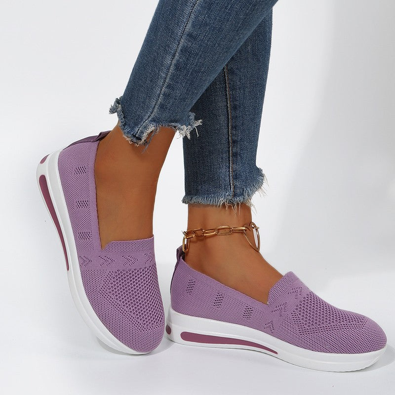 Dame mode Slip-On Sneakers med åndbart mesh-overmateriale og skridsikker sål Stilla