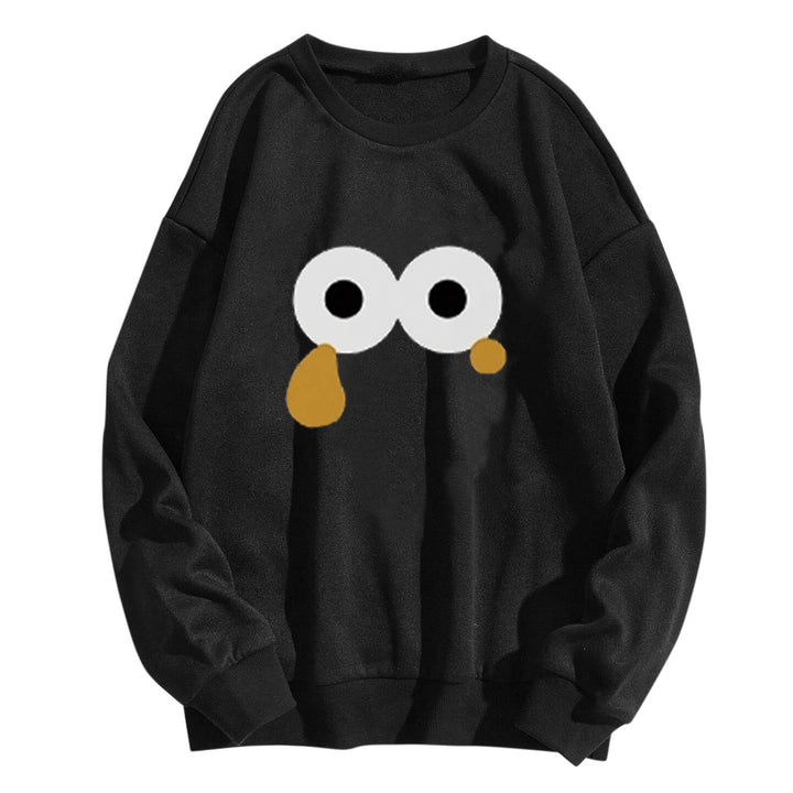 Kvinders sweatshirts med unikt cartoon design Skovae