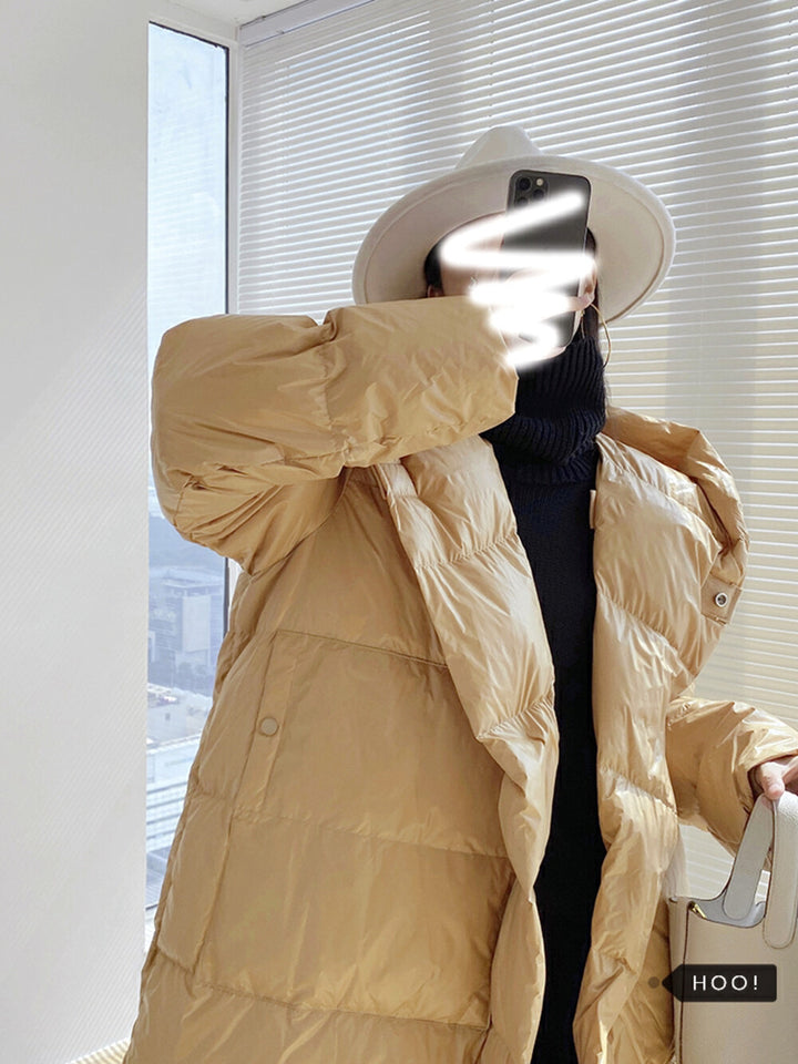 Damer quiltet oversized dunfrakke Stilla