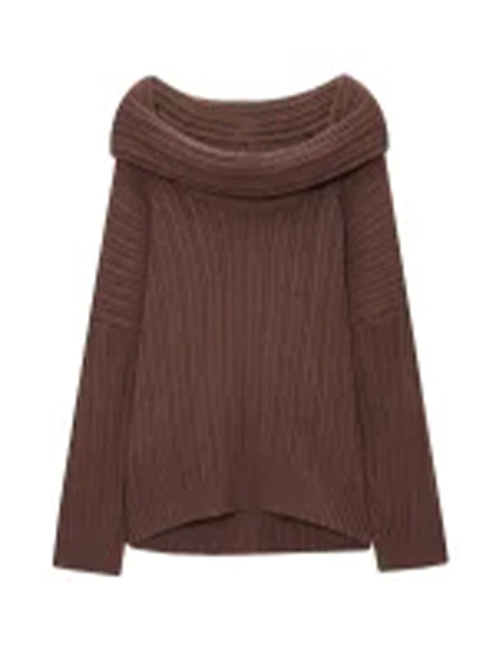 Damer Oversized Strikpullover med casual snit og voluminøse ærmer Stilla