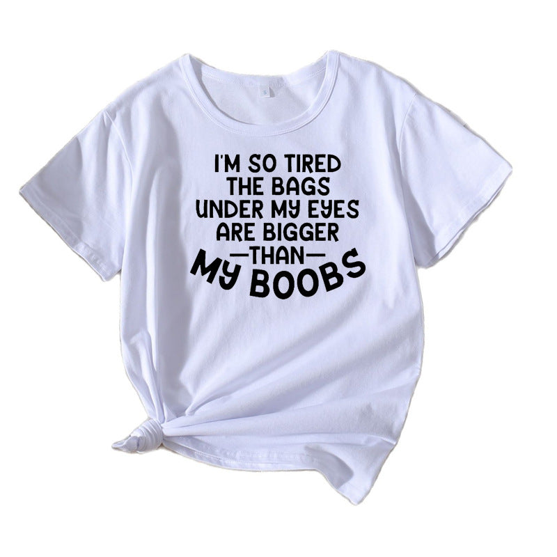 Dame Fritid Humoristisk Statement T-shirt Stilla