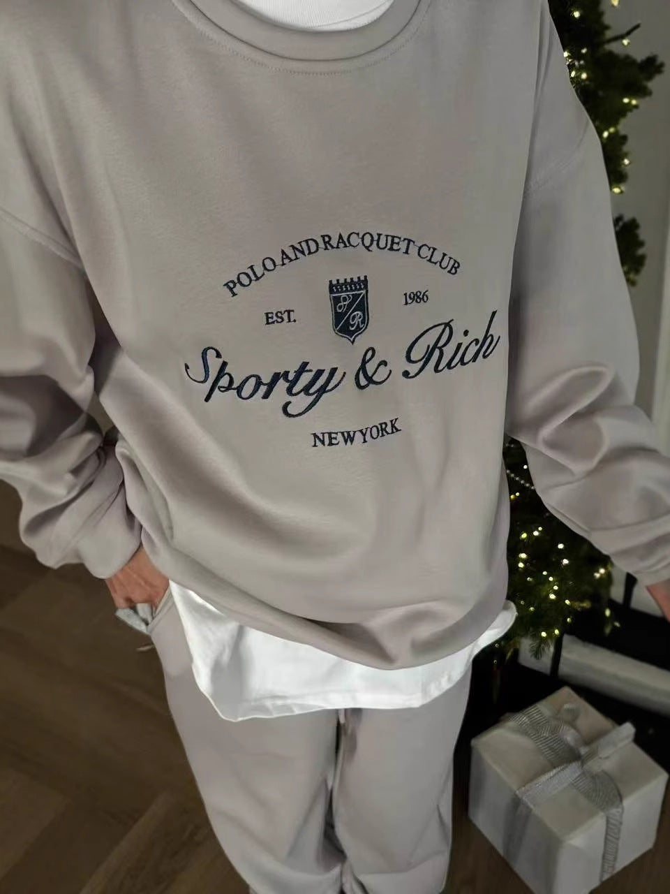 Kvindernes sporty sweatshirt med luksuriøst print og afslappet pasform Stilla