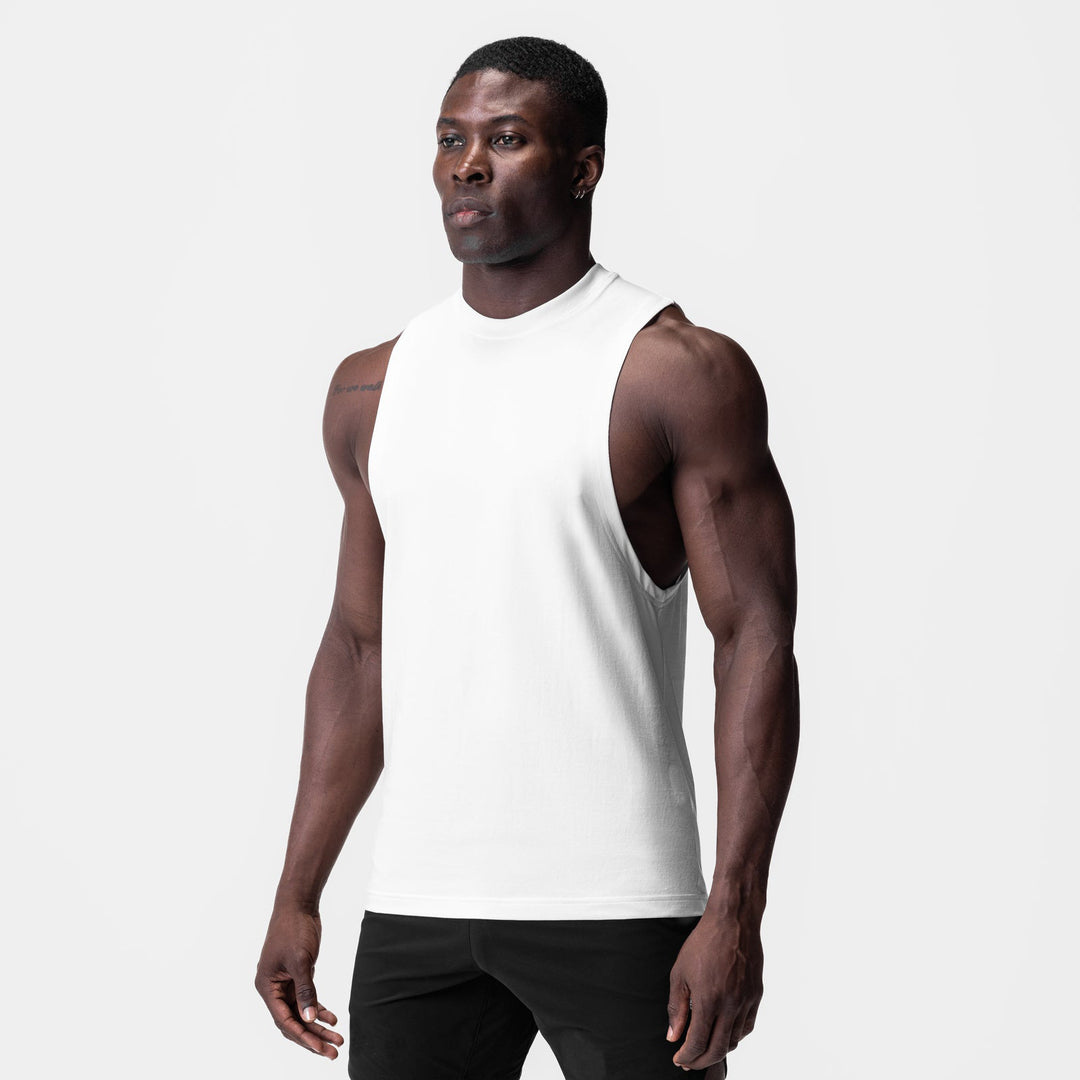 Herrer Sporty Muskelshirt med bred armhul Stilla