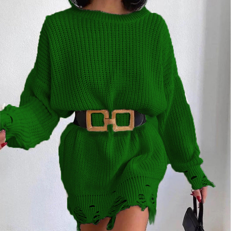 Dame Oversized Strikpullover med unikke ribstrukturer og moderigtige cut-outs Stilla