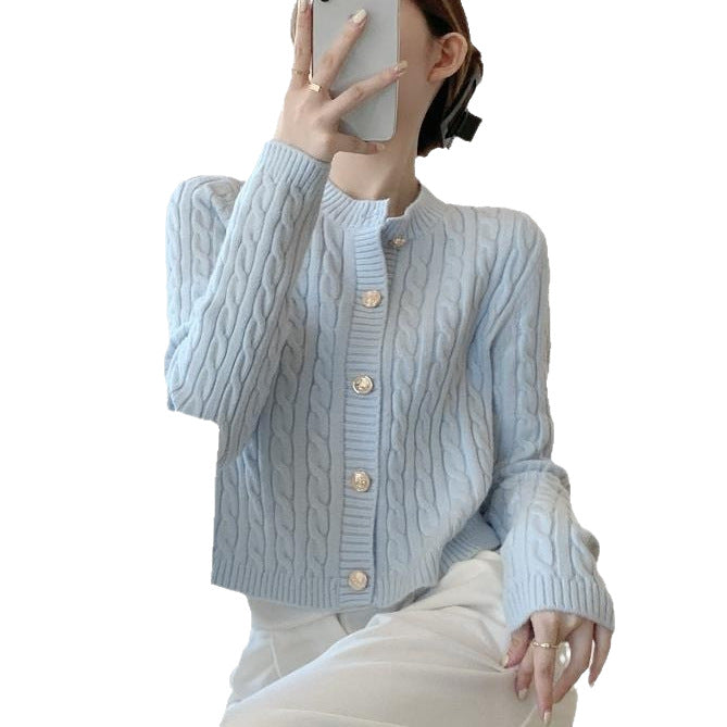 Kvinders cardigan med tekstureret kabeldesign Stilla