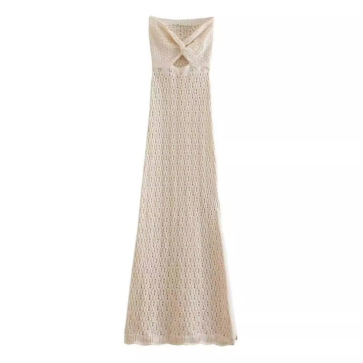 Dame Hæklet Maxi Cover-Up Kjole Stilla 1750753147