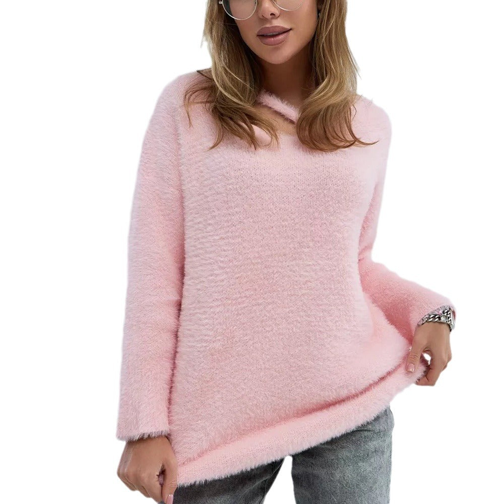 Femme Cozy V-Udskæring Pullover Stilla