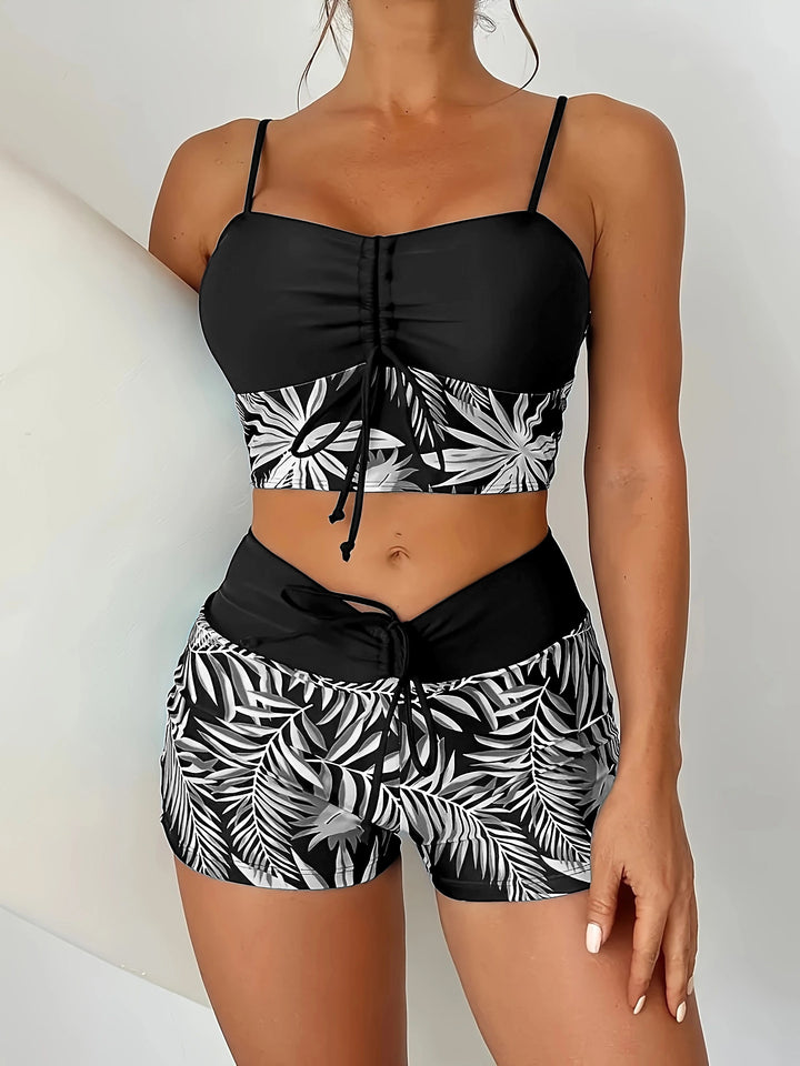 Dame Sporty bikini-top med shorts Skovae