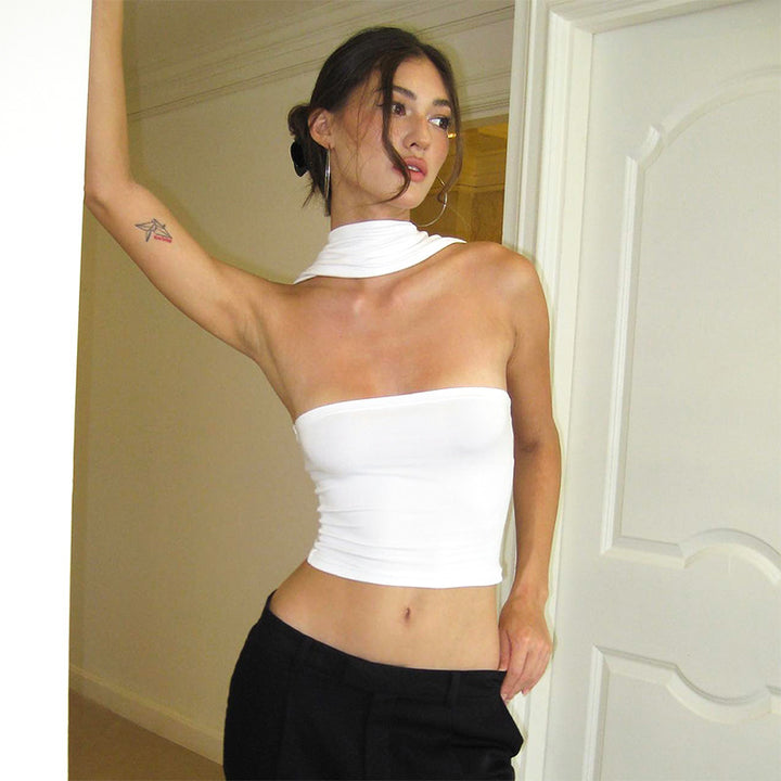 Kvinder strapless cropped top Stilla