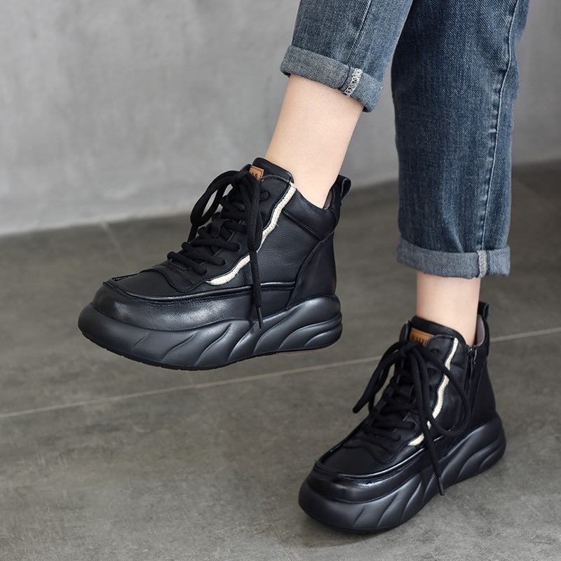 Dame High-Top Sneakers med moderigtigt design og dæmpende gummisål Stilla