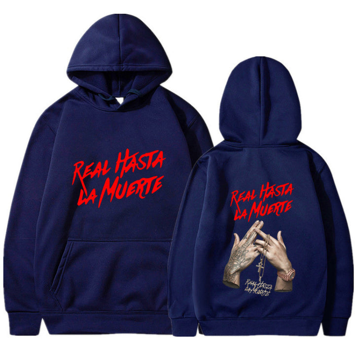 Kvinders hoodie med iøjnefaldende bogstaver i urban stil Skovae