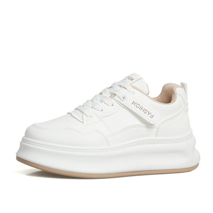 Dame behagelige Sneakers med tyk plateau og åndbart overmateriale Stilla