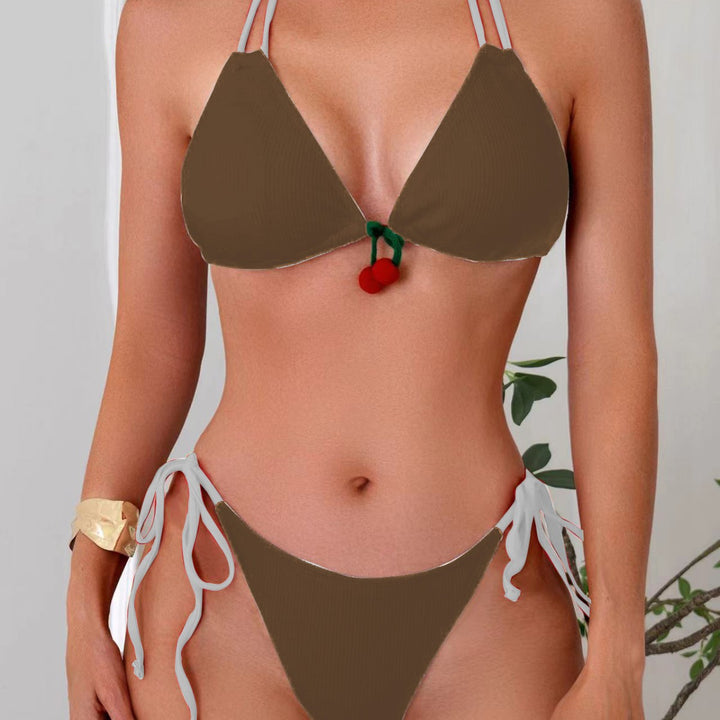 Dame Triangel-Bikini med legende dekorative elementer Skovae