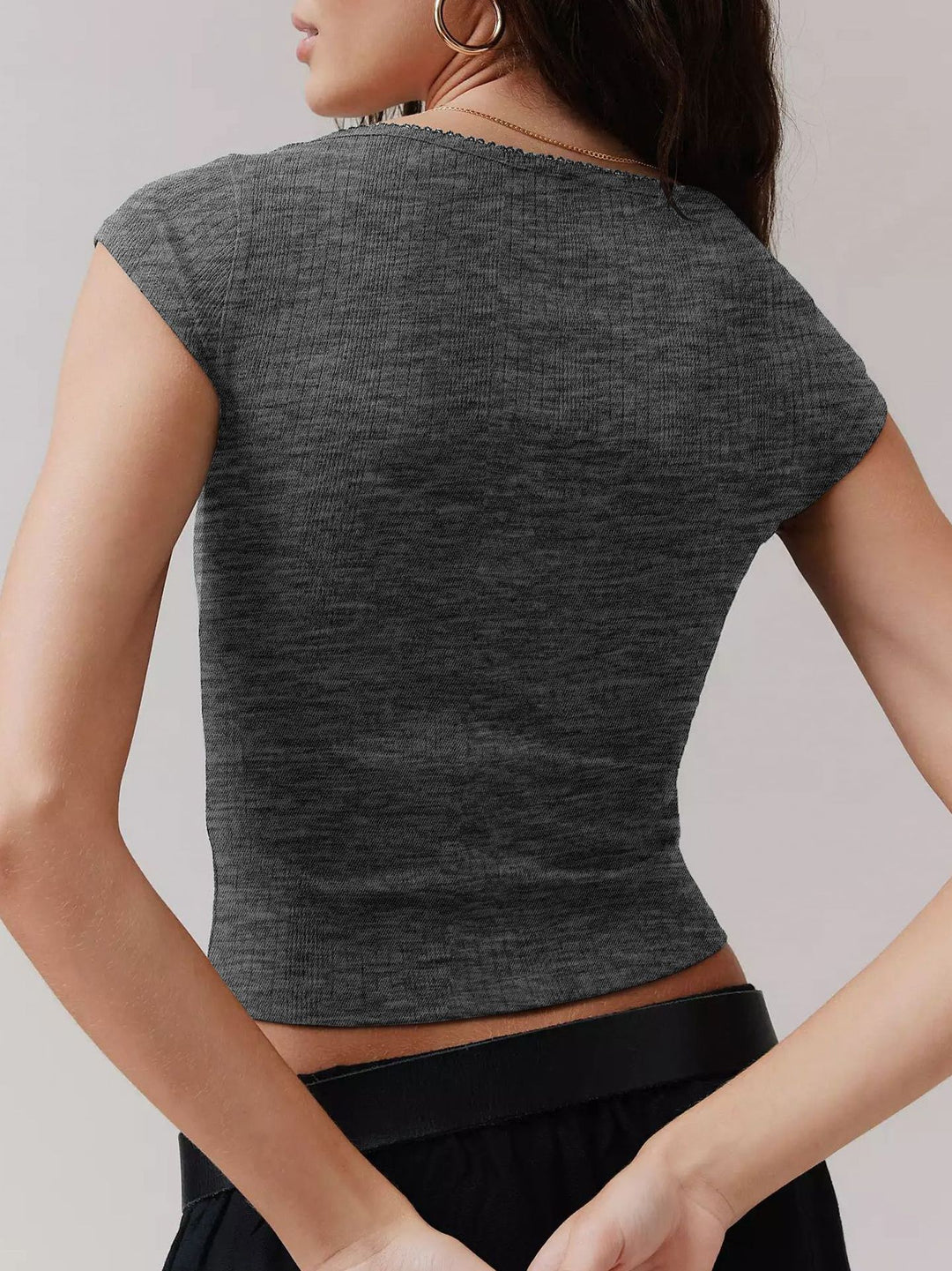 Dame trendy plisseret nederdel med dobbelte knapper og smal talje Stilla