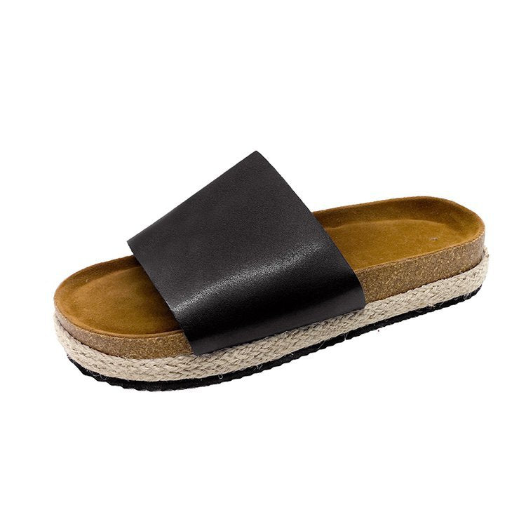 Dame komfort-sandaler lavet af vegansk læder med ergonomisk sål Stilla