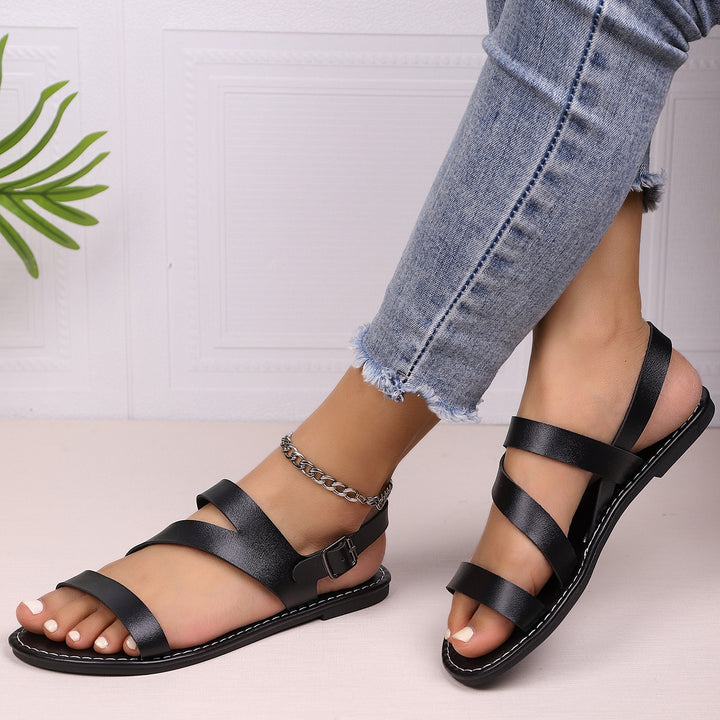 Dame sandaler med justerbar rem og ergonomisk sål Stilla