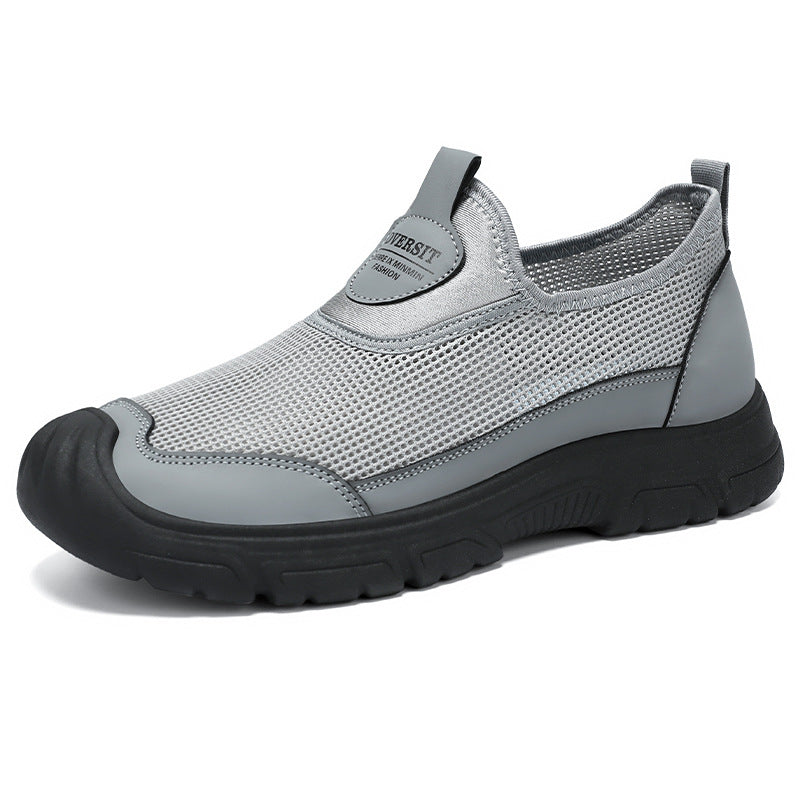 Femme Åndbar Slip-On Trail Sneakers med stødabsorberende sål Stilla