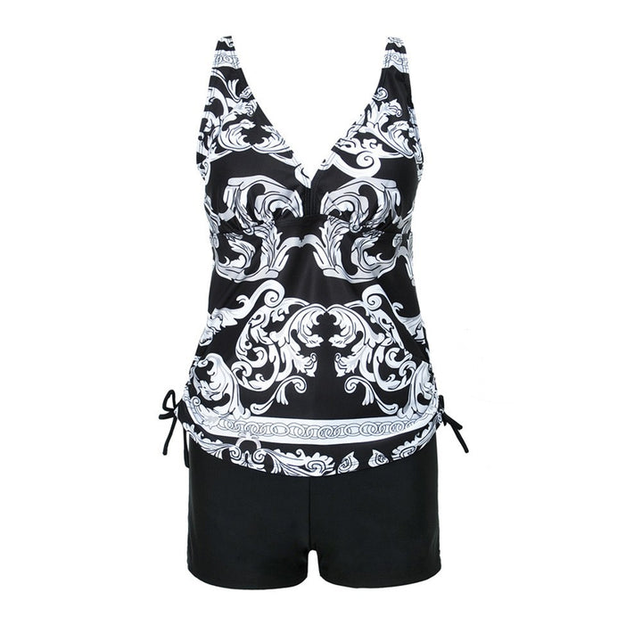 Dame Sporty Badedragt med dekorativt top Skovae