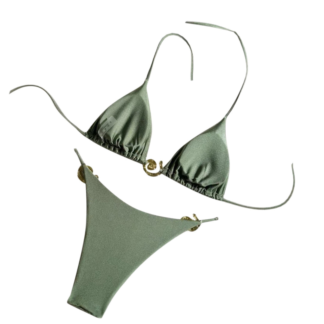 Dame Triangel-Bikini med luksuriøse muslingedetaljer Skovae