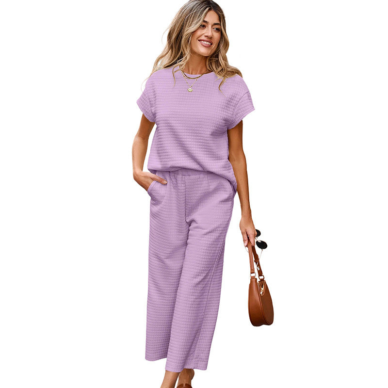 Dame kombi-outfit lavet af høj kvalitet stof med integreret gummibånd og moderne vidder Stilla