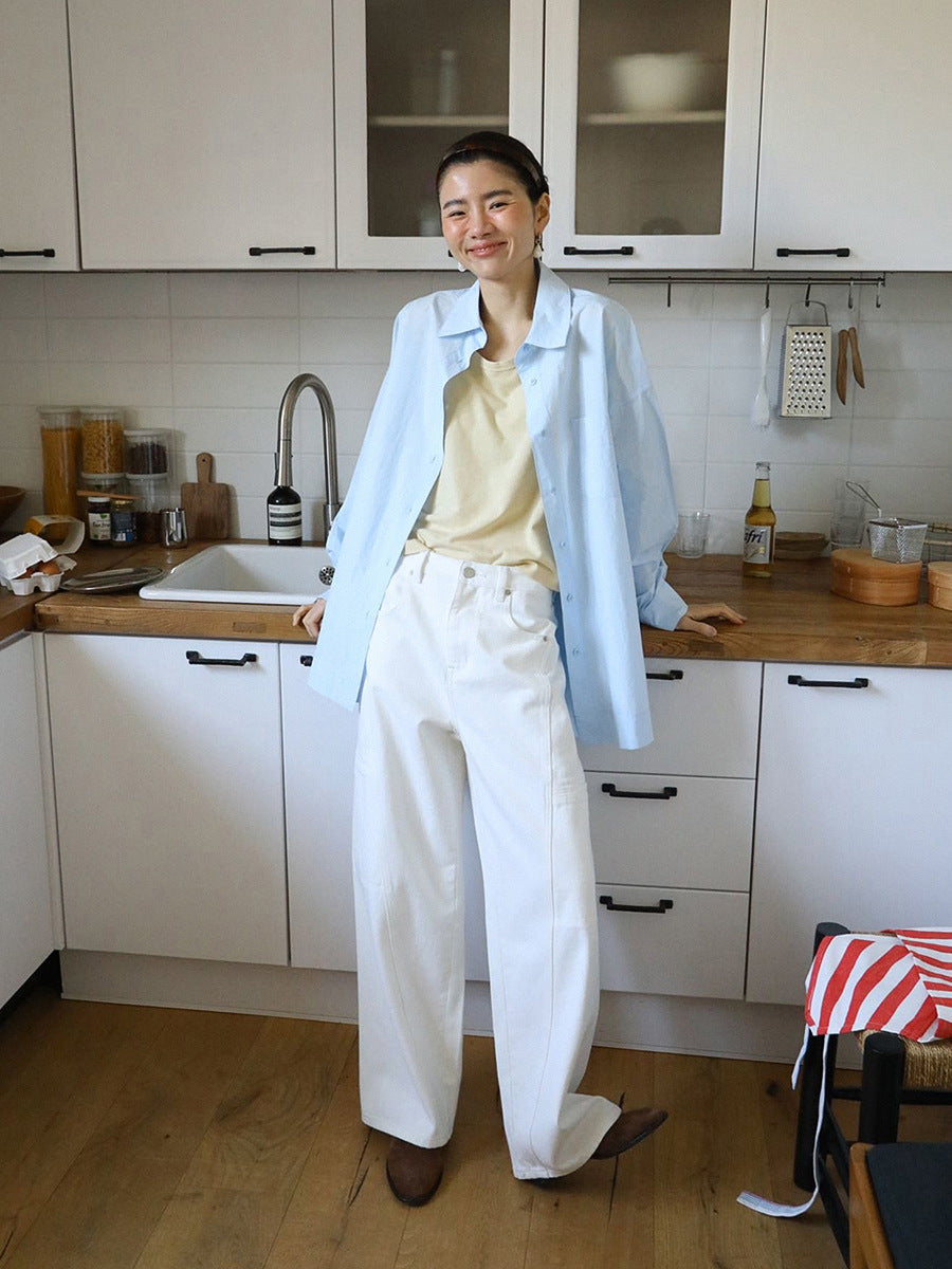 Dame Maxiskørt med elegant snit og flydende design Stilla