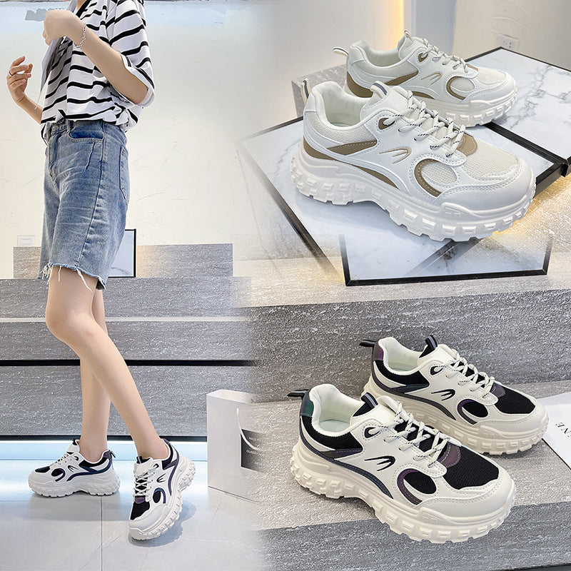 Dame Sporty Sneakers med åndbart mesh-overflade og stabiliserende sål Stilla
