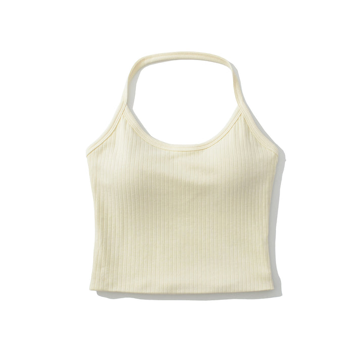 Dame Sporty Tanktop med fin ribstruktur og racerback-design Stilla