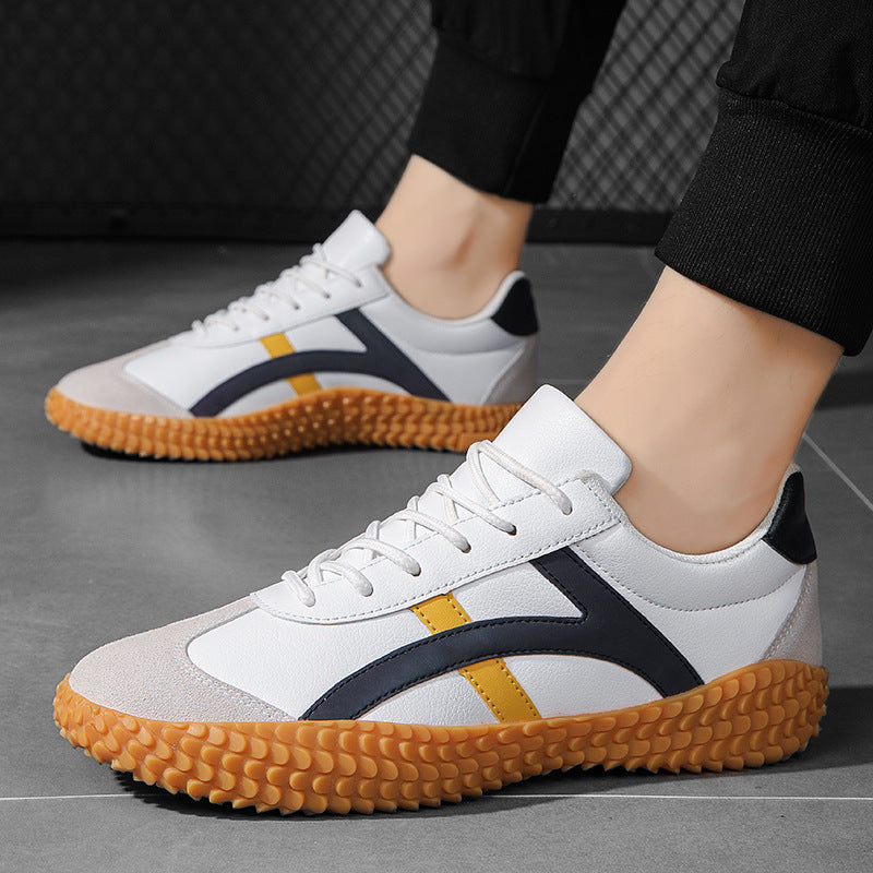 Unisex nan retro-urbane Mesh-sneaker med profileret gummisål og velourlæder tåhætte Skovae