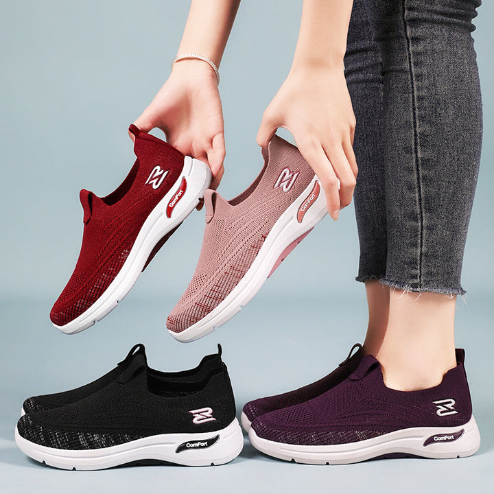 Femme Slip-On Performance Sneakers med åndbart strikovermateriale Stilla