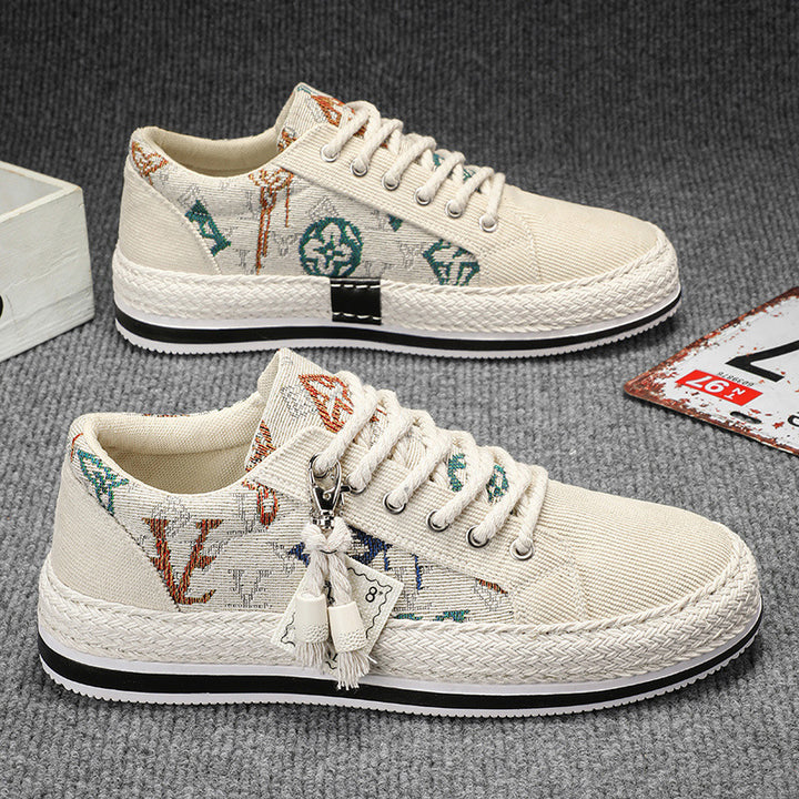 Dame Fritid Espadrille Sneakers med dekorativt Charm-detalje Stilla